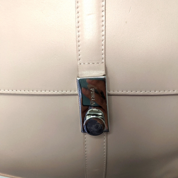 Furla Vintage Top Handle Purse Mauve Light Pink - Picture 8 of 14